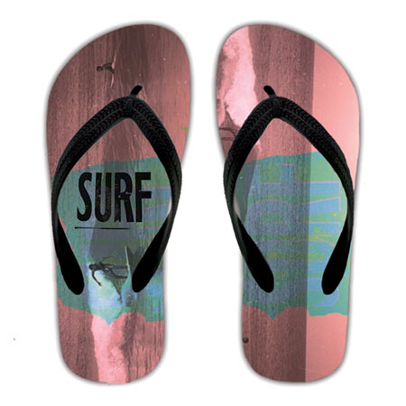 Custom Mens Flip Flops with photo
