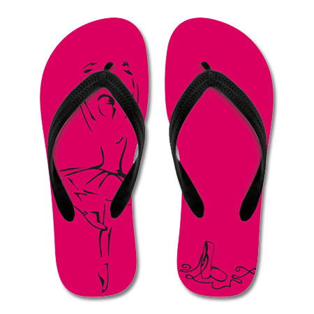 Pink Girls Flip Flops